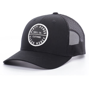 360 DHCM Curved Brim Hat in Black