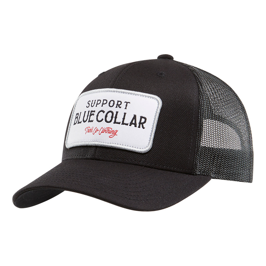 SBC Fortify Curved Brim Trucker Hat | Color: Black Black White