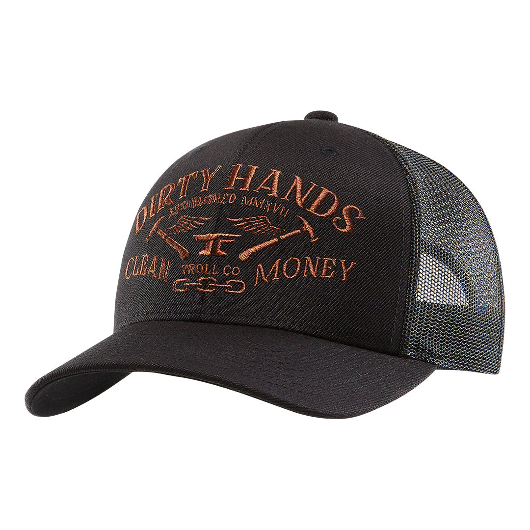 DHCM Catena Curved Brim Trucker Hat | Color: Black