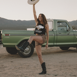 Women's DHCM Savage Crop Tank - Black