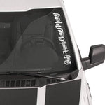 DHCM Script Vertical Windshield Decal - White