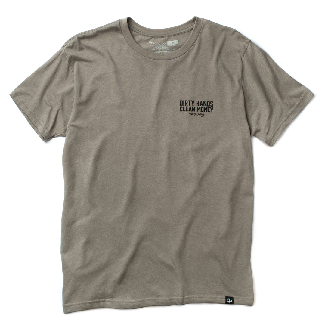 Bolster tee in stone gray