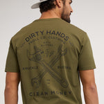 Men's DHCM Twisting Wrenches T-Shirt - Military Green