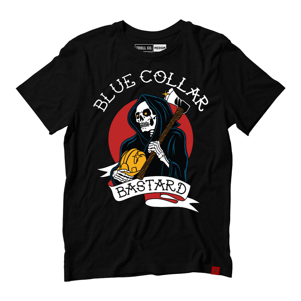 Blue collar t shirt hotsell