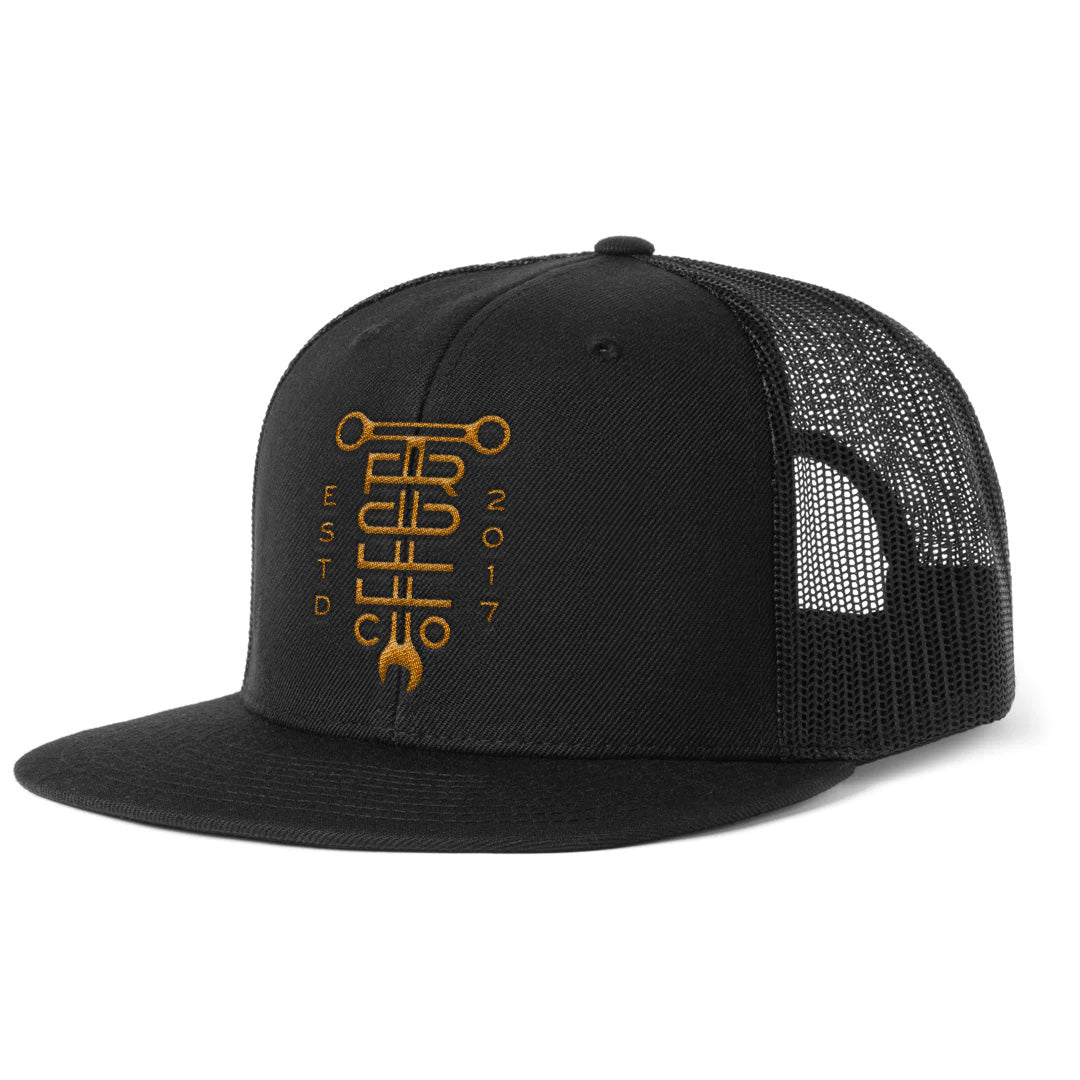 TC Wrench Meshback Snapback Hat in Black