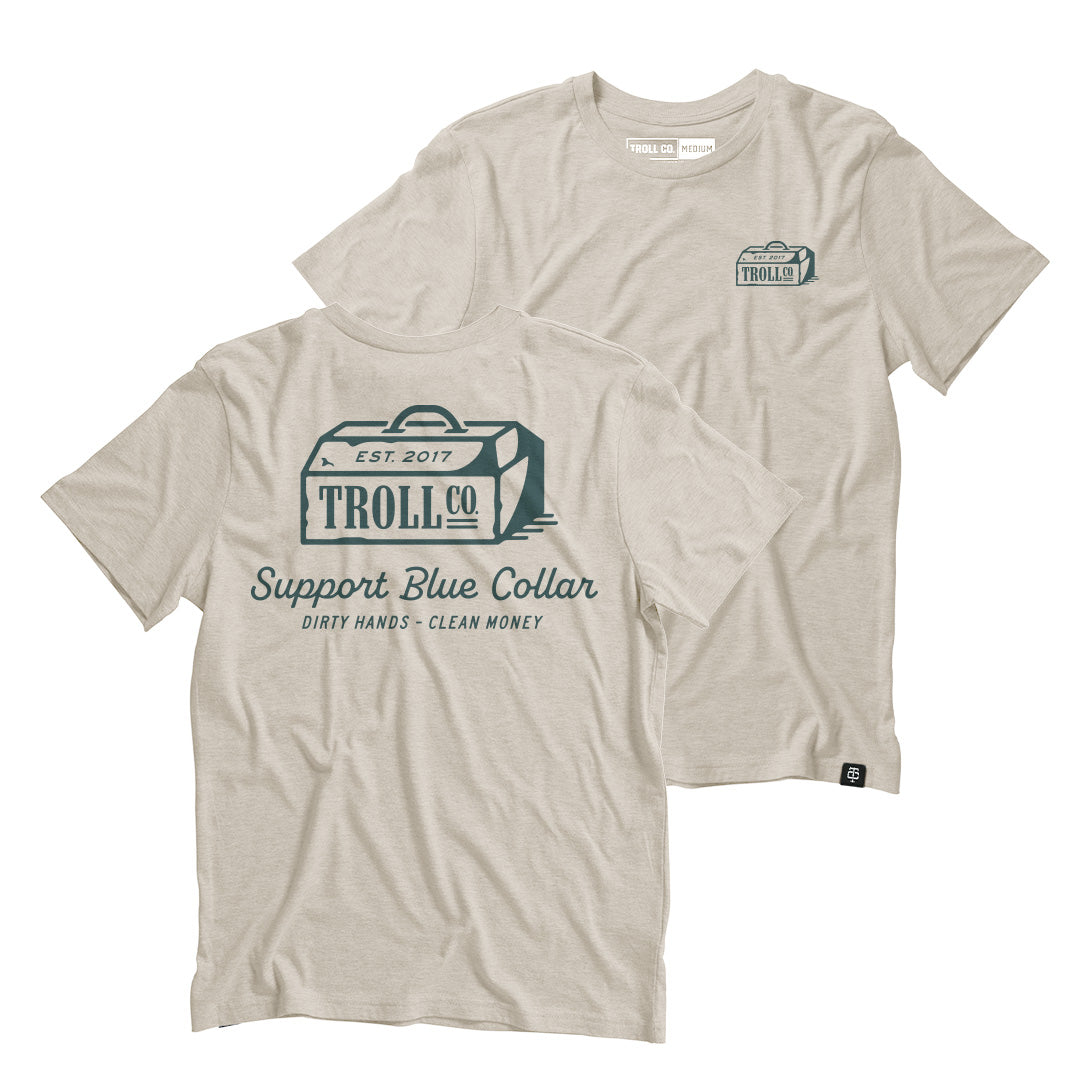 Troll Co. Unboxed Support Tee in Sand