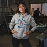 Women's Retro Rosie Hoodie - Heather Grey