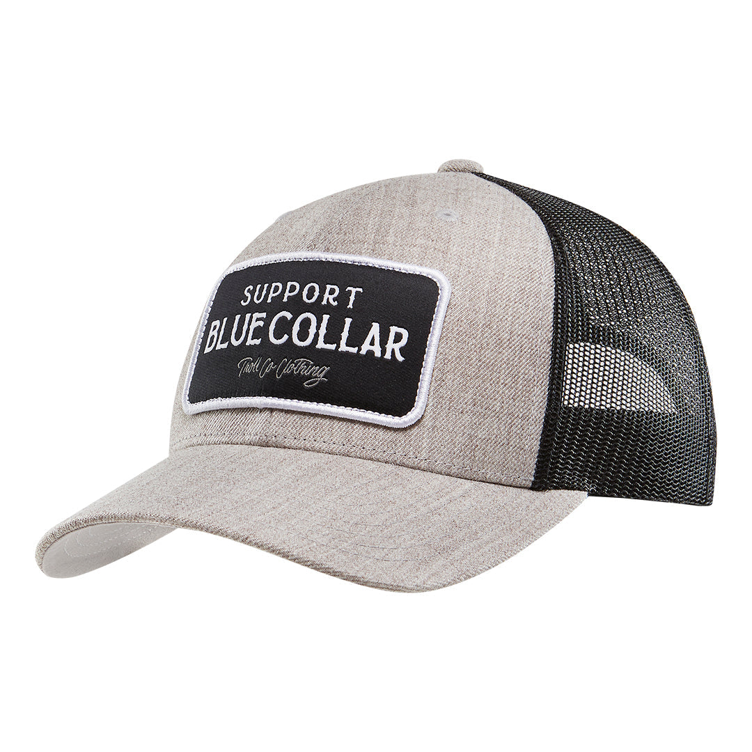 SBC Barricade Curved Brim Trucker Hat | Color: Gray Heather