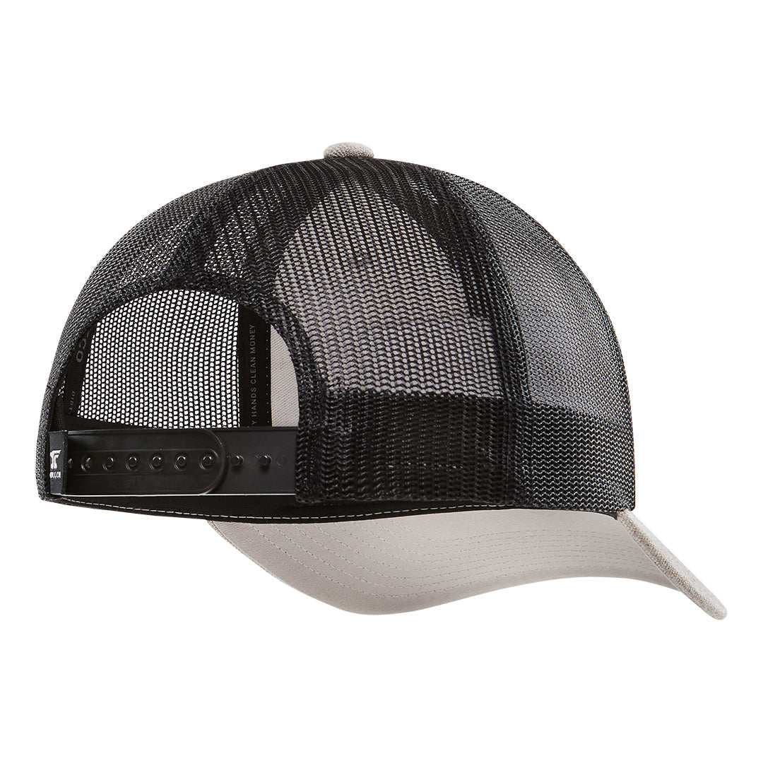 SBC Barricade Curved Brim Trucker Hat | Color: Gray Heather