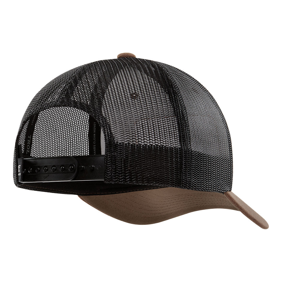 SBC Barricade Curved Brim Trucker Hat | Color: Coyote Brown