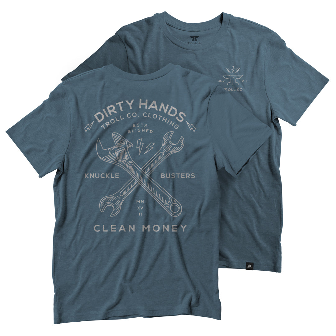 Men's DHCM Twisting Wrenches T-Shirt | Color: Slate Blue