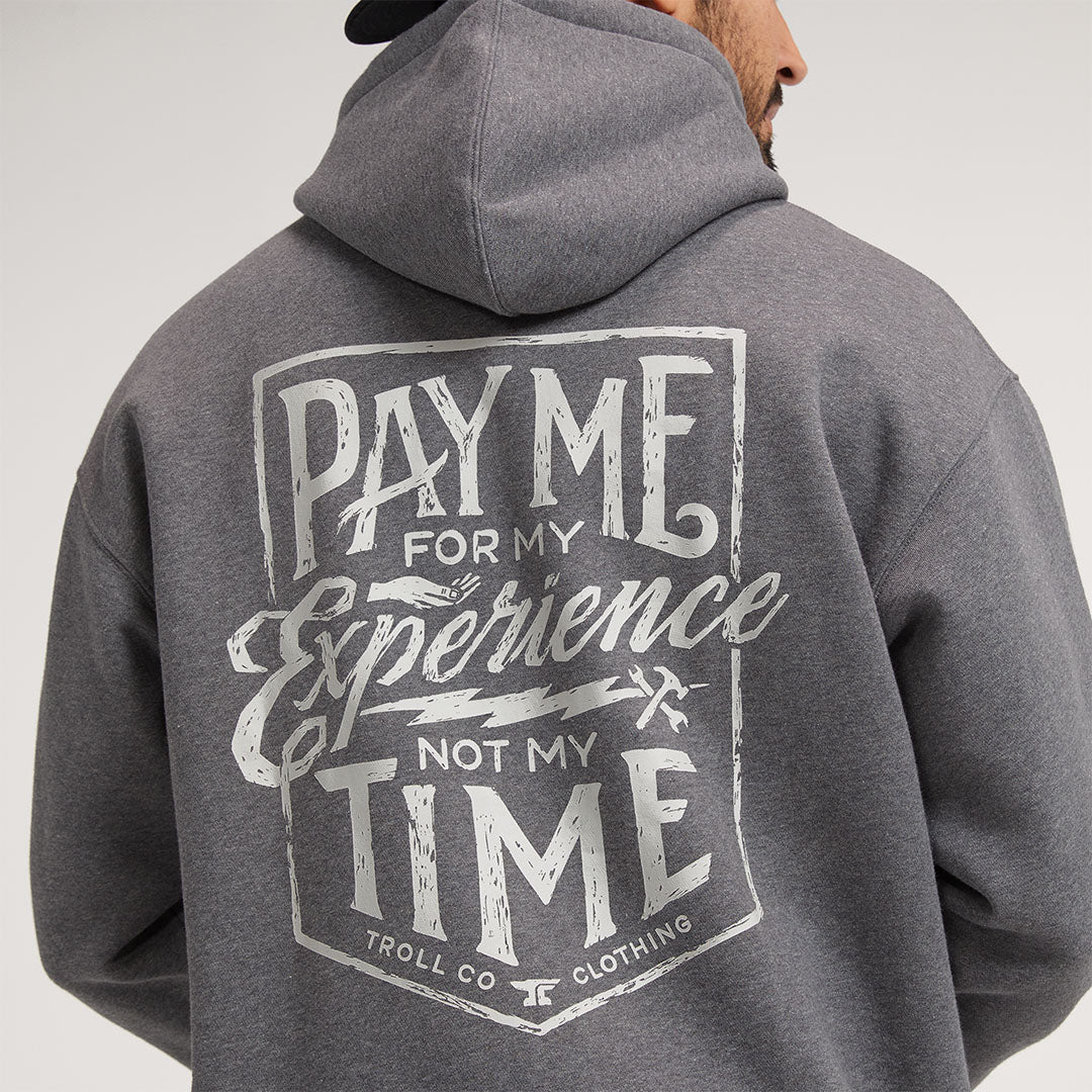 Pay Me Hoodie - Charcoal Heather