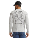 Men's DHCM Twisting Wrenches Long Sleeve T-Shirt - Gray Heather