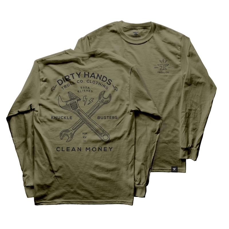 Men's DHCM Twisting Wrenches Long Sleeve | Color: Military Green