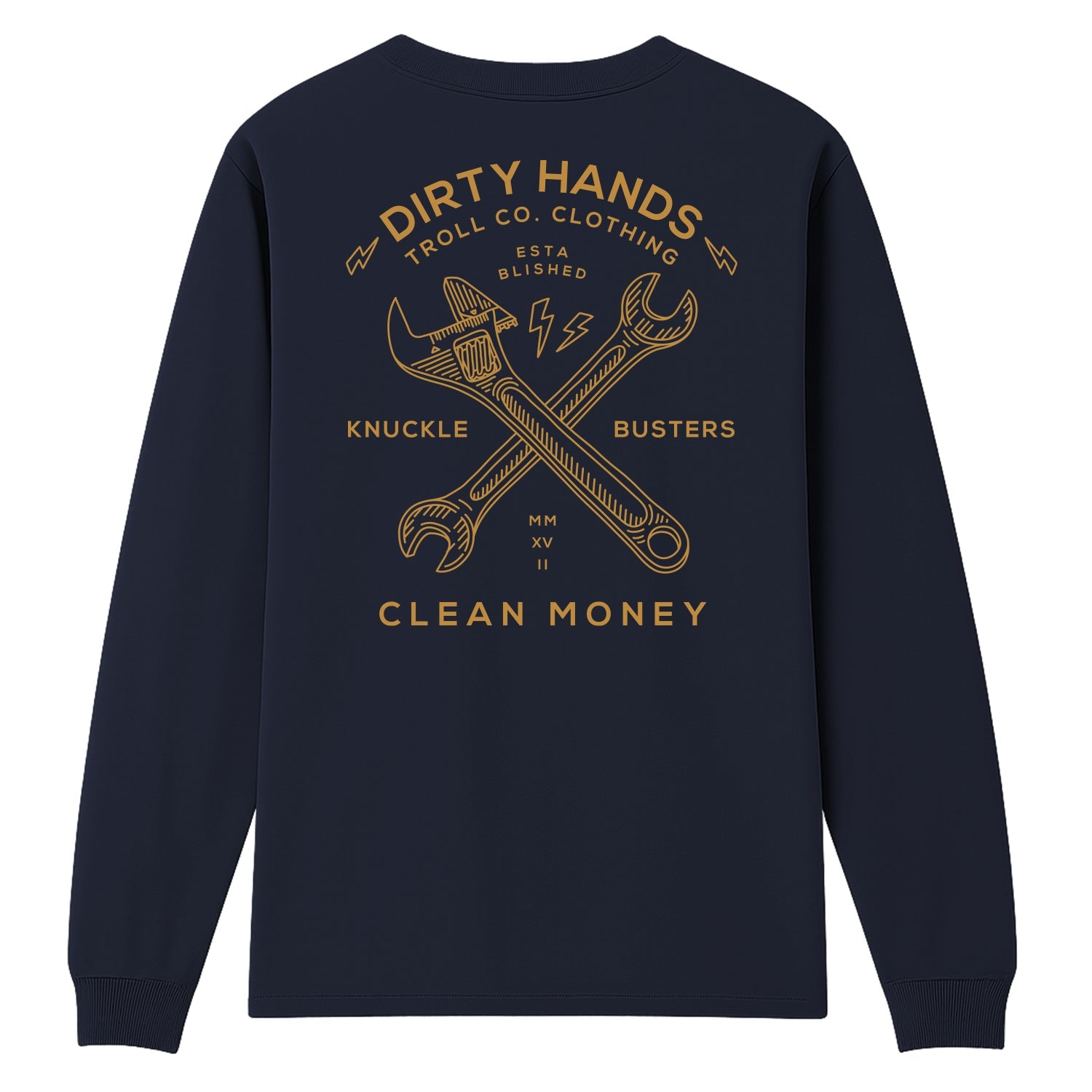 Men's DHCM Twisting Wrenches Long Sleeve | Color: Navy