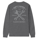 Men's DHCM Twisting Wrenches Long Sleeve | Color: Charcoal Heather