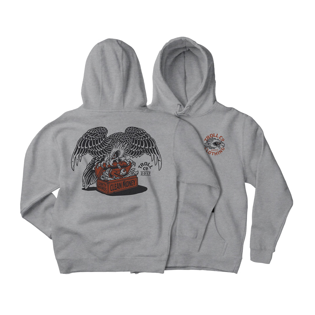 Men's DHCM Eagle Eye Hoodie - Gray Heather