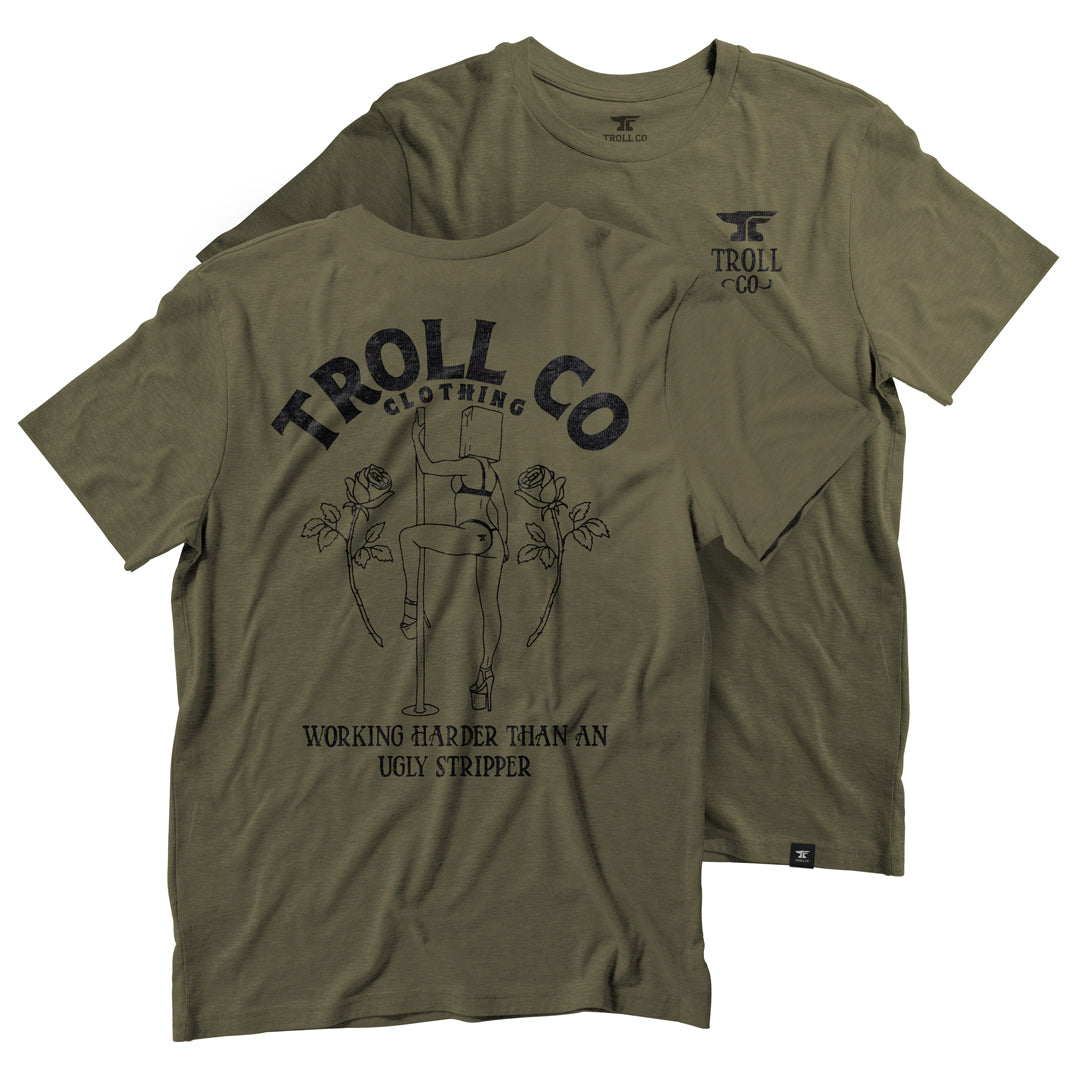 Men's WHUS Butterface T-Shirt - Military Green