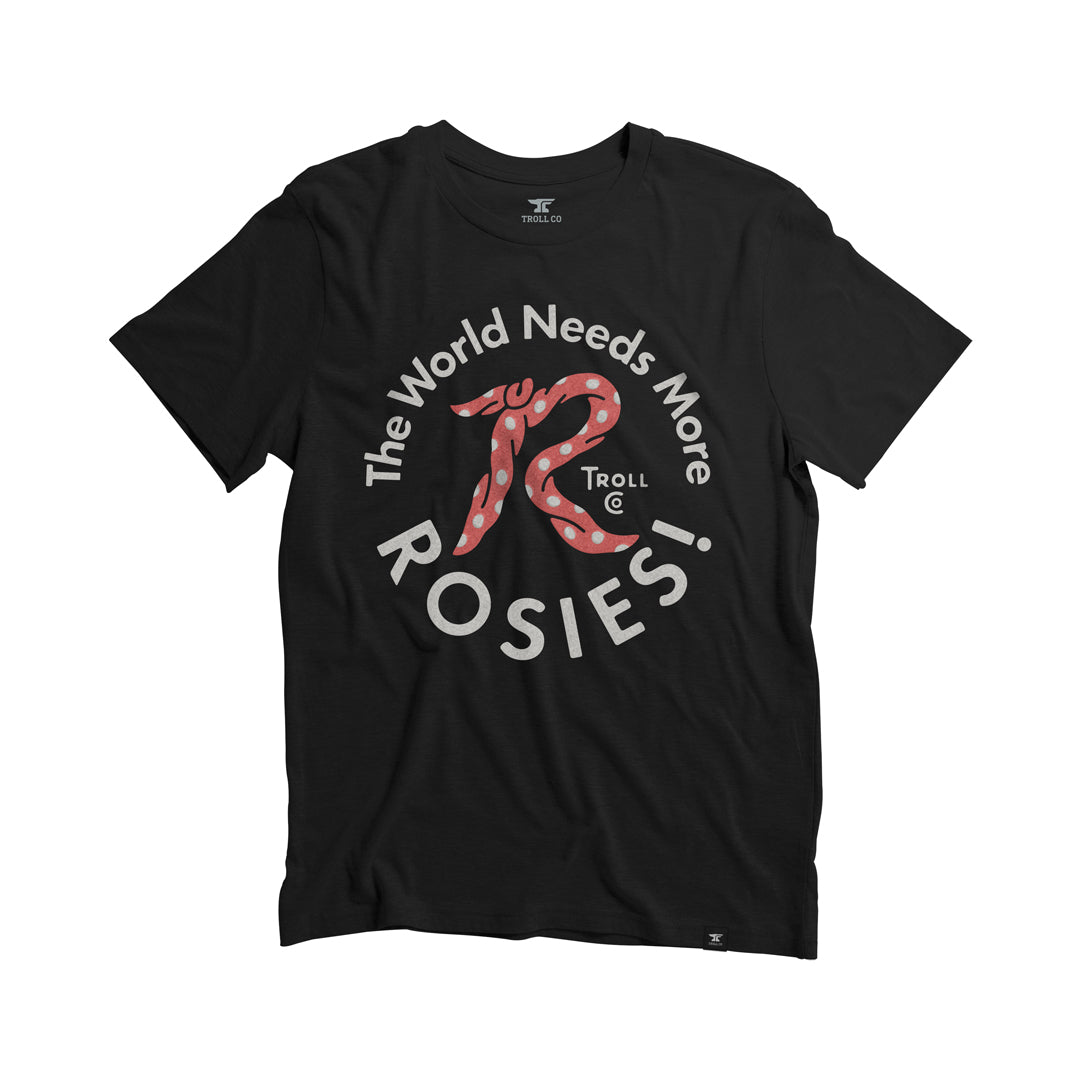 Women's Red Rosie T-shirt - Black