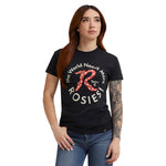 Women's Red Rosie T-shirt - Black