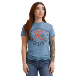 Women's Red Rosie T-Shirt - Slate Blue
