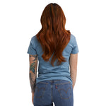 Women's Red Rosie T-Shirt - Slate Blue
