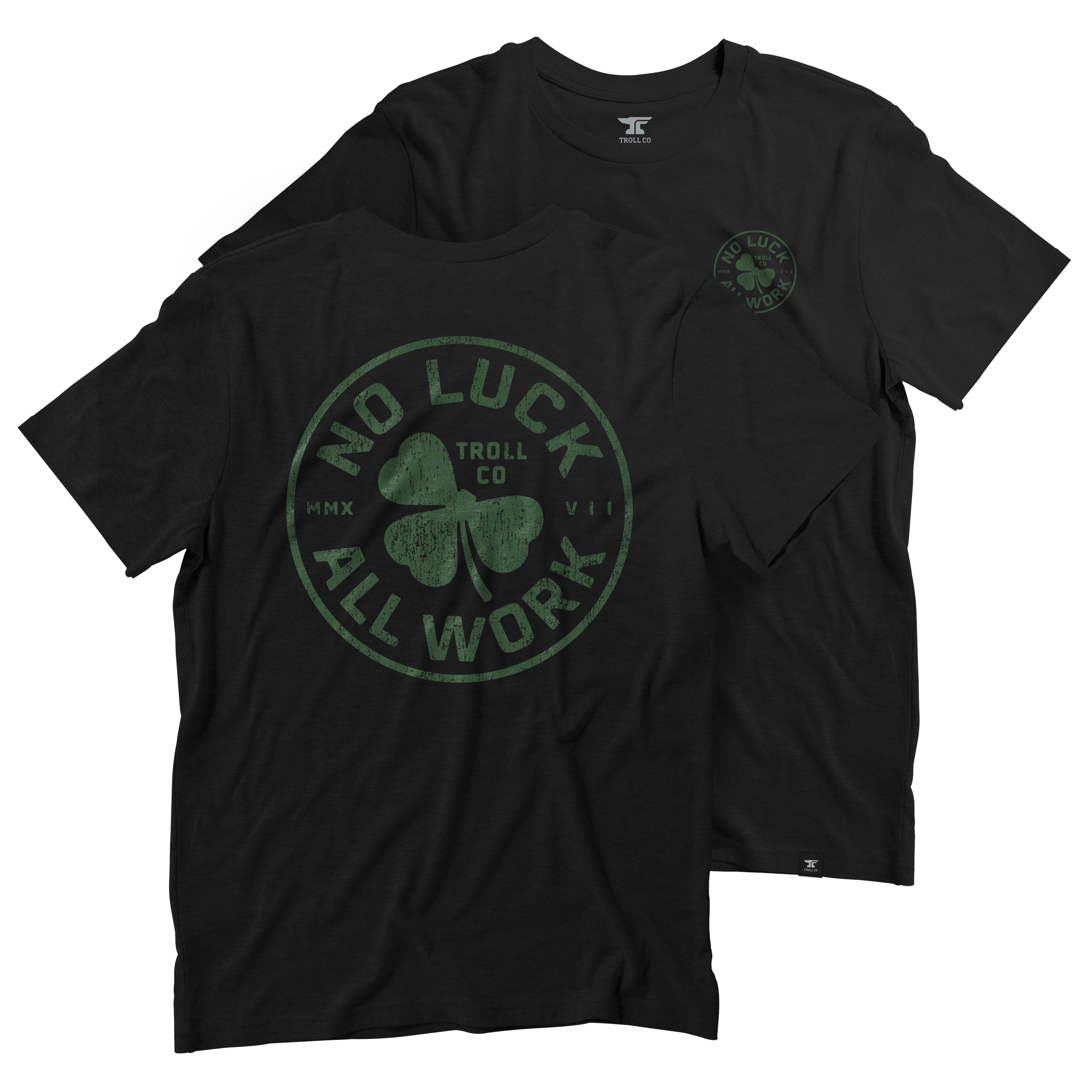 Men's NOLAW Broken Clover T-Shirt | Color: Black