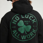 Men's NOLAW Broken Clover Hoodie - Black