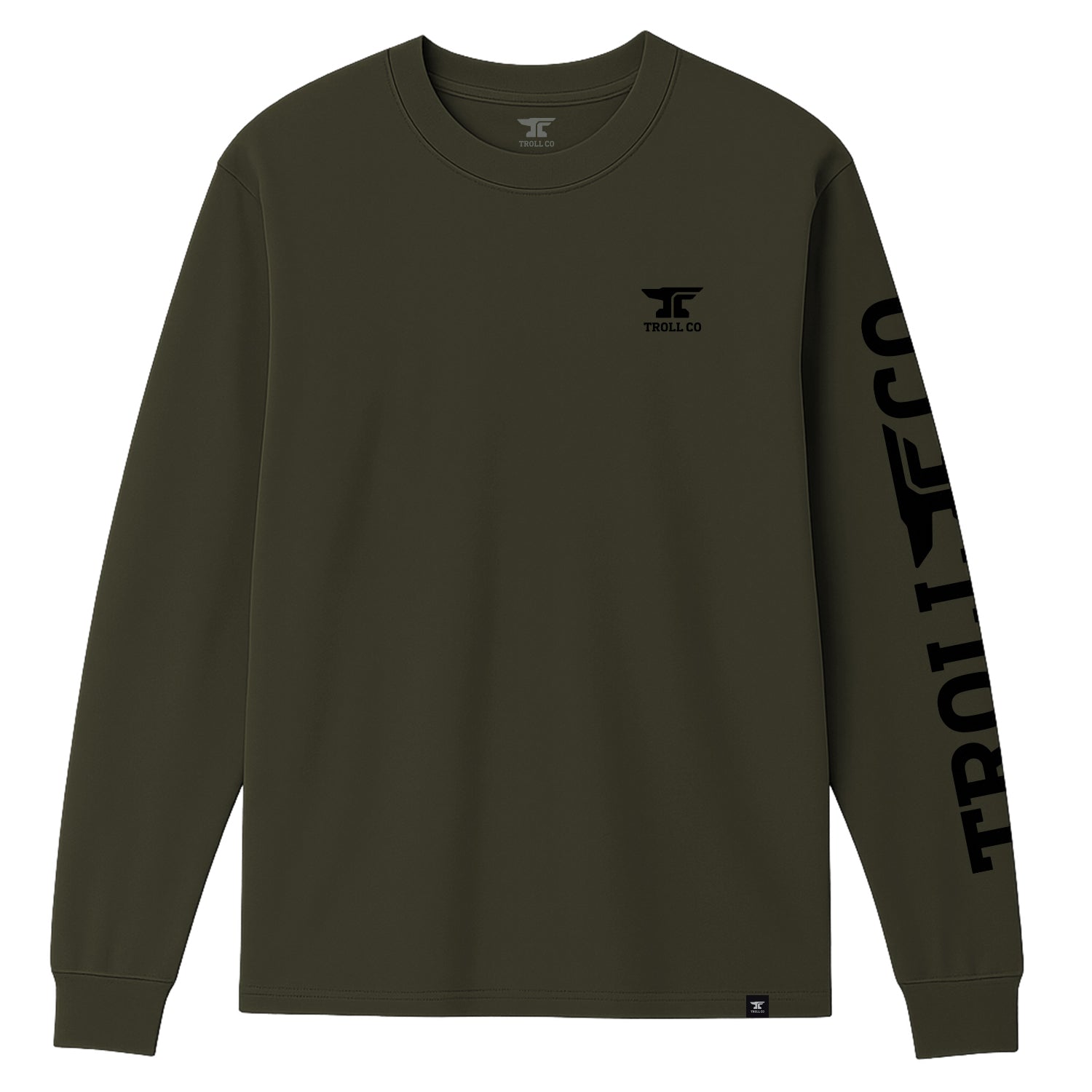 Men's Anvil Locked Long Sleeve | Color: Military Green