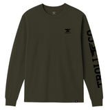 Men's Anvil Locked Long Sleeve | Color: Military Green