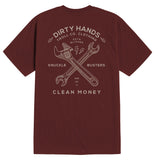 Men's DHCM Twisting Wrenches T-Shirt | Color: Port