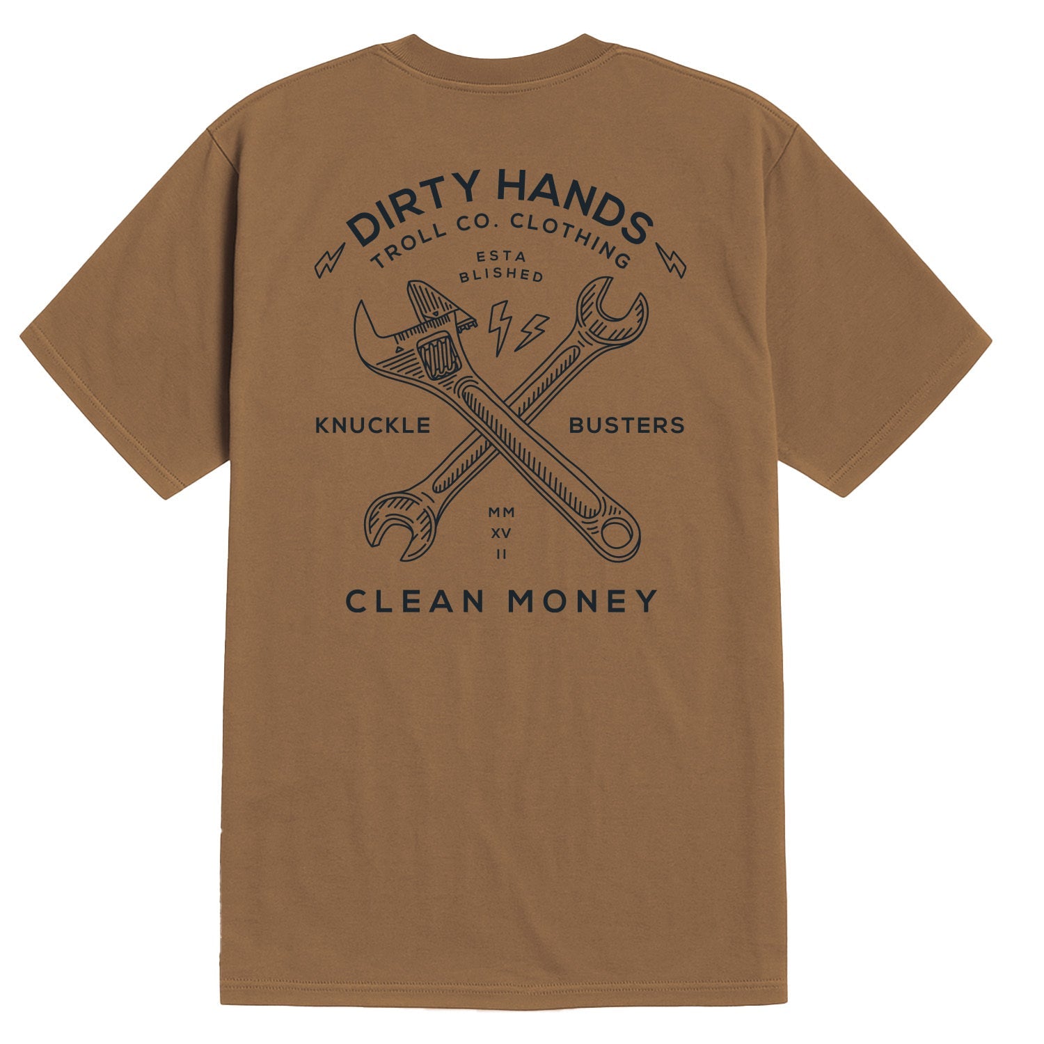 Men's DHCM Twisting Wrenches T-Shirt | Color: Dark Tan