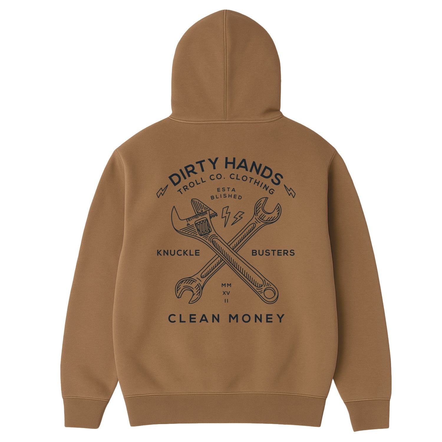 Men's DHCM Twisting Wrenches Hoodie | Color: Dark Tan