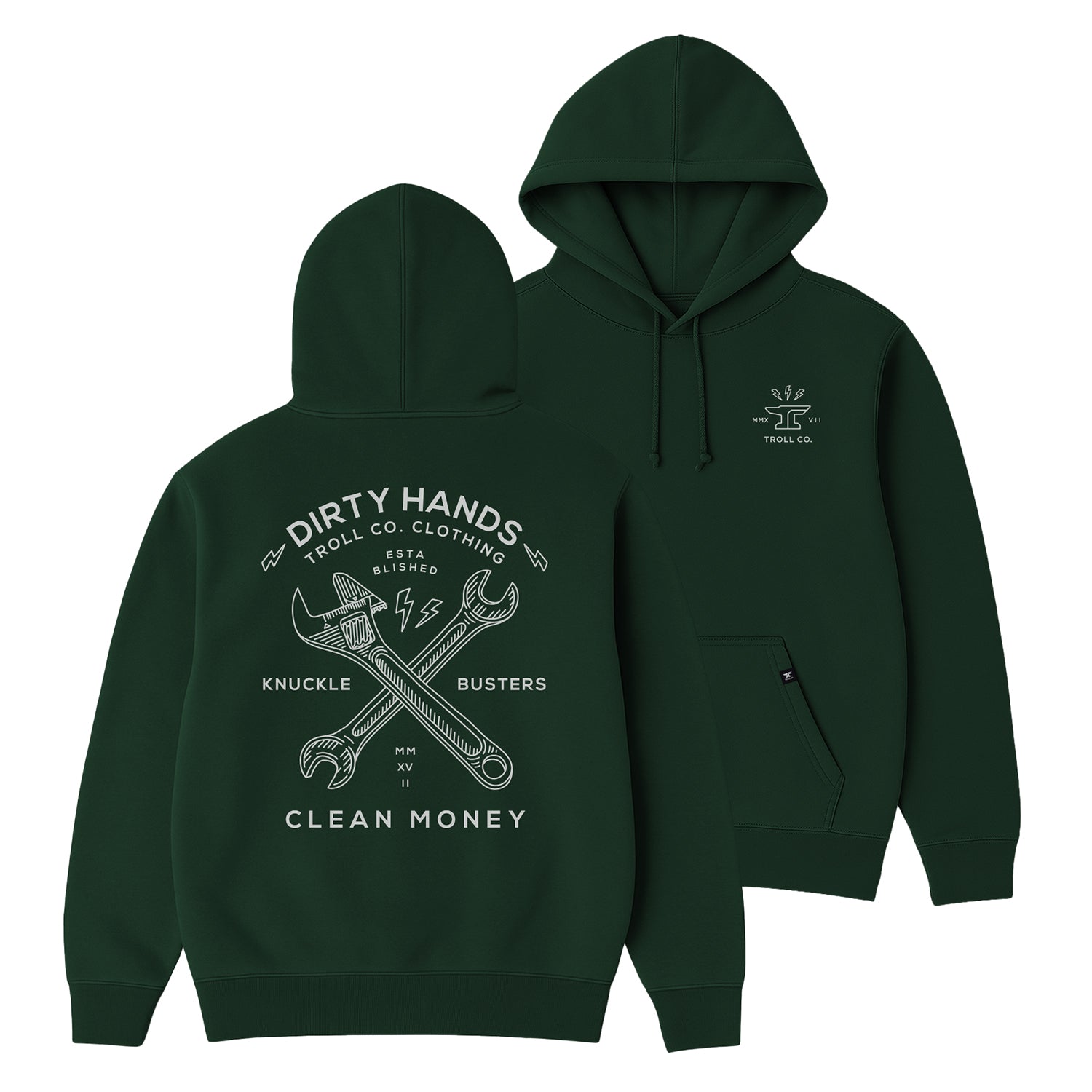Men's DHCM Twisting Wrenches Hoodie | Color: Pine