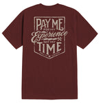 Men's Pay Me T-Shirt | Color: Port