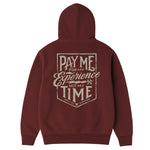 Men's Pay Me Hoodie | Color: Port