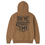 Men's Pay Me Hoodie | Color: Dark Tan