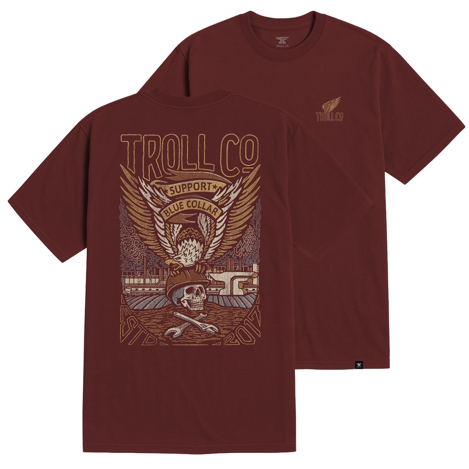Men's SBC Grounded T-Shirt | Color: Port