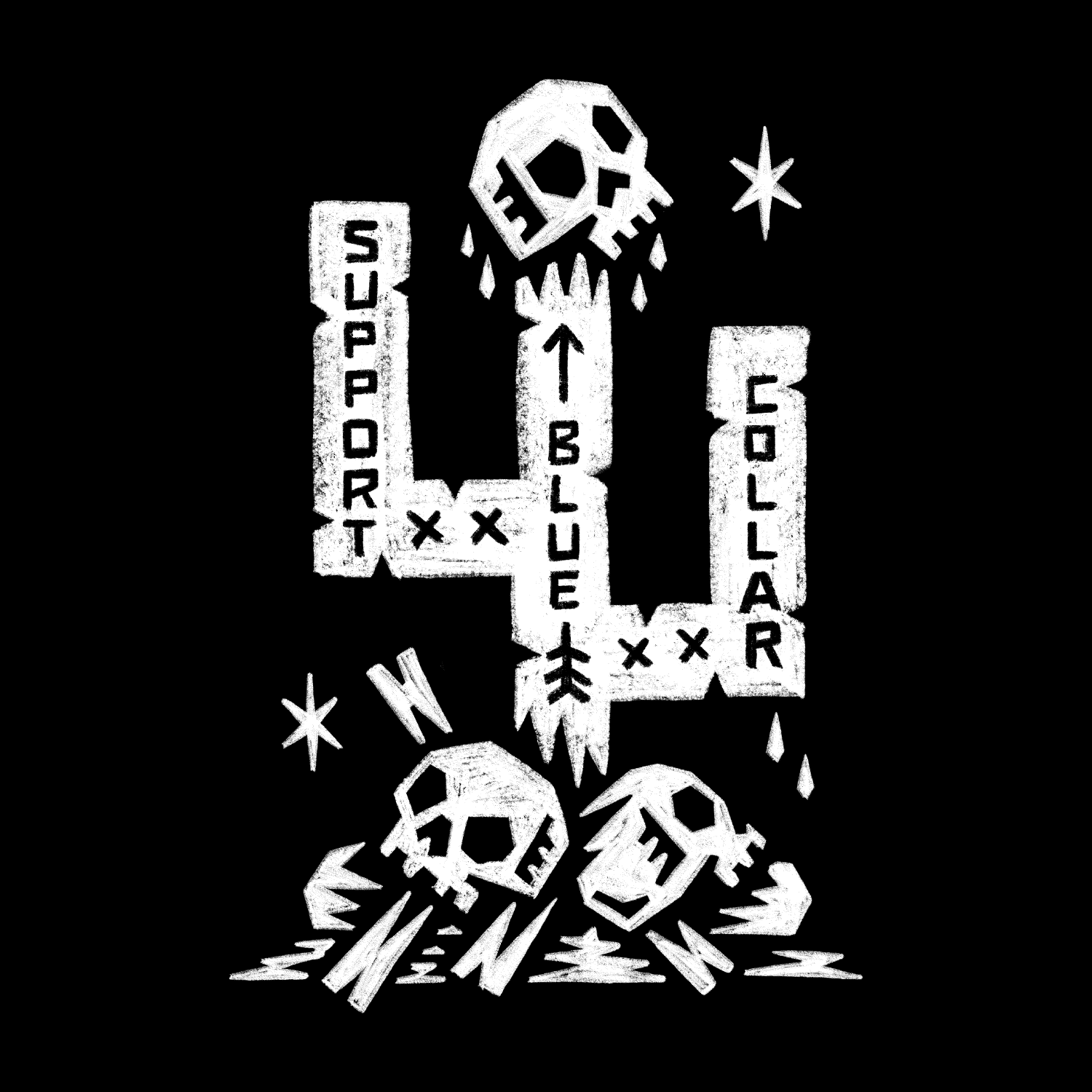 Men's SBC Cactus T-Shirt | Color: Black