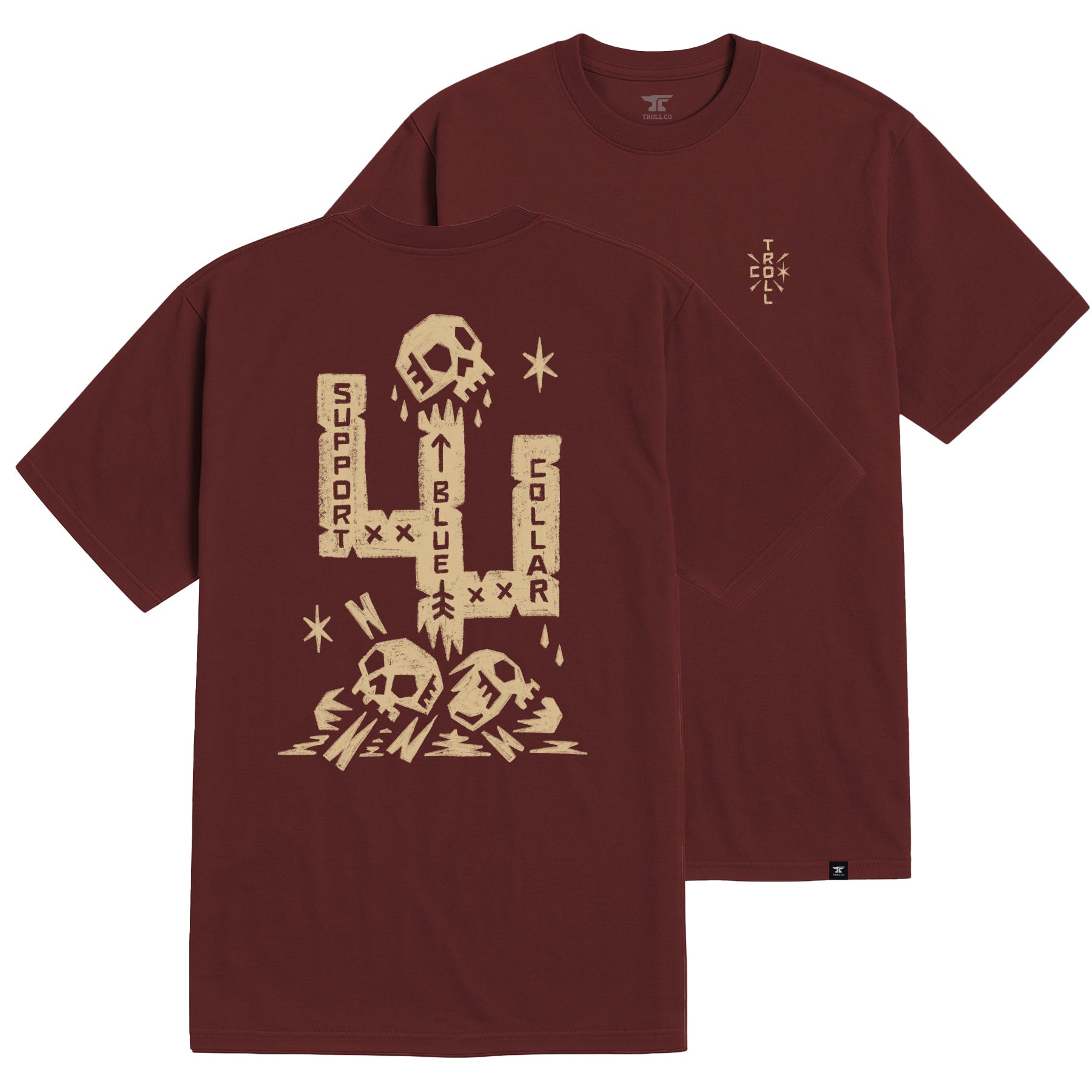 Men's SBC Cactus T-Shirt | Color: Port