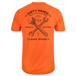 Men's DHCM Twisting Wrenches Hi-Vis T-Shirt | Color: Bright Orange