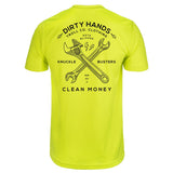 Men's DHCM Twisting Wrenches Hi-Vis T-Shirt | Color: Bright Lime