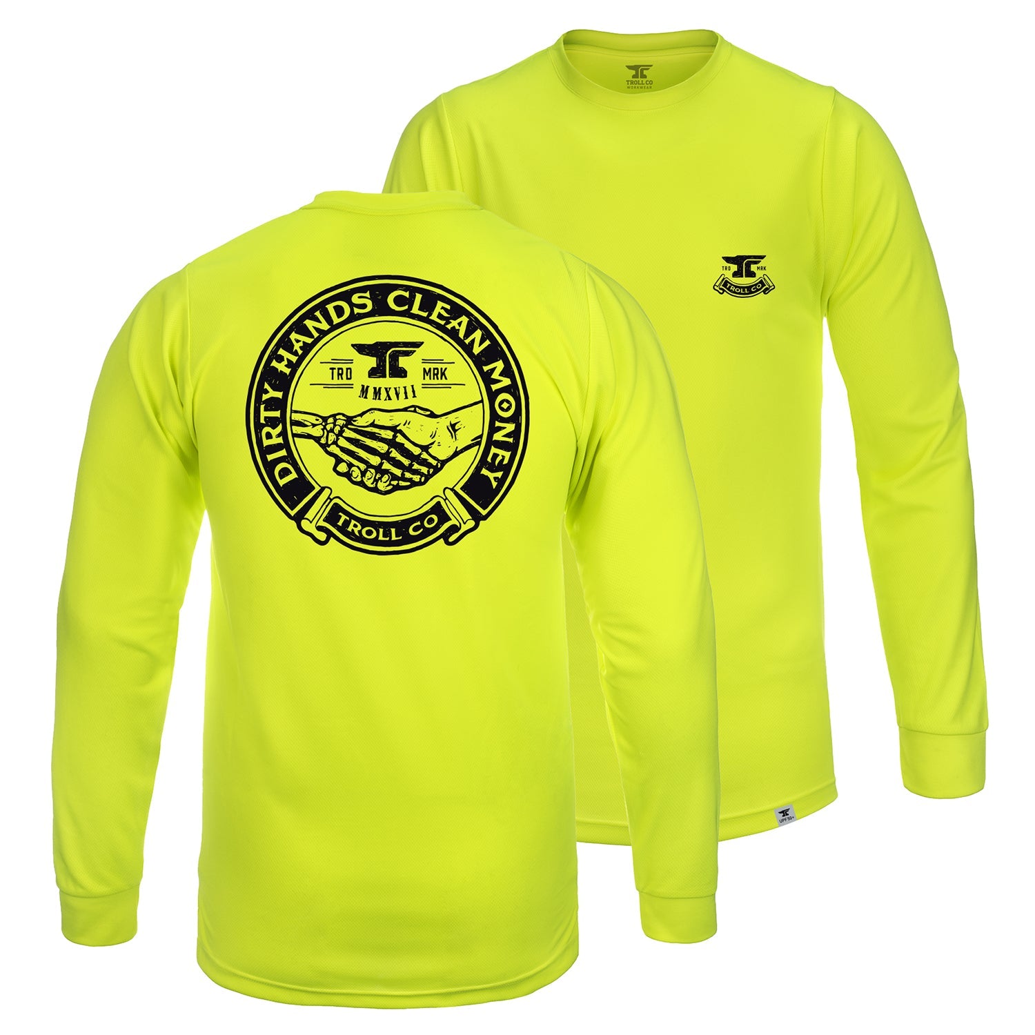 Men's DHCM Haggler Hi-Vis Long Sleeve | Color: Bright Lime