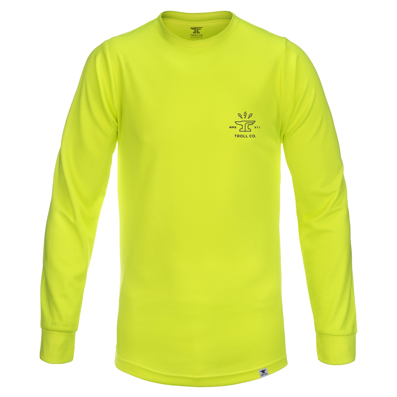 Men's DHCM Twisting Wrenches Long Sleeve | Color: Bright Lime