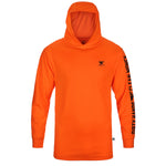 Men's DHCM Anvil Hi-Vis Hooded Long Sleeve | Color: Bright Orange