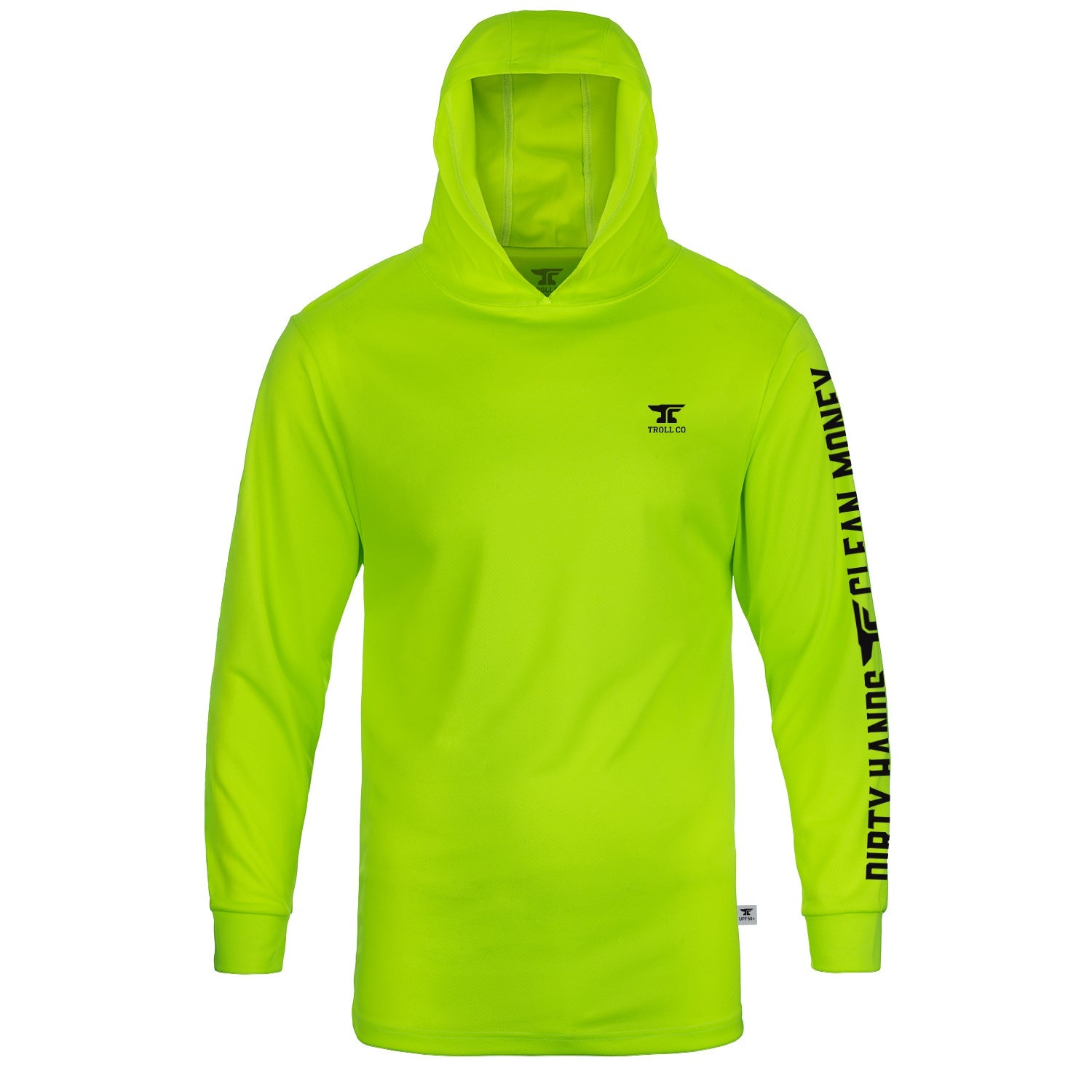 Men's DHCM Anvil Hi-Vis Hooded Long Sleeve | Color: Bright Lime