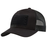 Anvil Flagship Curved Brim Trucker Hat | Color: Black