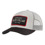 SBC Barricade Curved Brim Trucker Hat | Color: White Black
