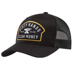 DHCM Patch Curved Brim Trucker | Color: Black