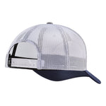 DHCM Patch Curved Brim Trucker | Color: Gray Heather Navy